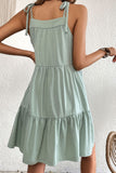 Tie-Shoulder Tiered Dress with Pockets- ONLINE ONLY 2-10 DAY SHIPPING
