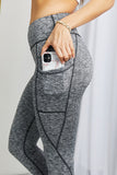 Rae Mode Full Size Heathered Wide Waistband Yoga Leggings- ONLINE ONLY 2-10 DAY SHIPPING