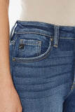 Kancan Raw Hem High Waist Cropped Jeans - ONLINE ONLY