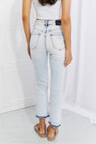 RISEN Full Size Camille Acid Wash Crop Straight Jeans - ONLINE ONLY 2-10 DAY SHIPPING