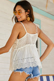 Scalloped Hem V-Neck Cami- ONLINE ONLY 2-10 DAY SHIPPING