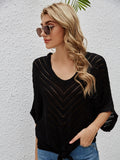 Openwork Batwing Sleeve Cover-Up - ONLINE ONLY