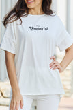 GeeGee My Go-To Full Size T-Shirt and Biker Shorts Lounge Set in White- ONLINE ONLY 2-10 DAY SHIPPING