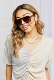 Tortoiseshell Square Polycarbonate Frame Sunglasses- ONLINE ONLY 2-10 DAY SHIPPING