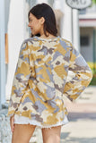 GeeGee All An Illusion Full Size Brushed Camo Print Pullover Top - ONLINE ONLY 2-10 DAY SHIPPING