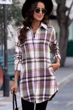 Plaid Button-Up Longline Shirt Jacket- ONLINE ONLY 2-10 DAY SHIPPING