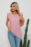 Smocked Round Neck Eyelet Top- ONLINE ONLY 2-10 DAY SHIPPING