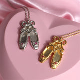 Copper Ballet Shoe Pendant Necklace - ONLINE ONLY