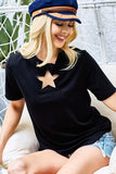 BiBi Star Cutout Short Sleeve T-Shirt- ONLINE ONLY
