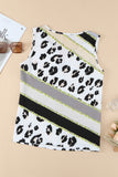 Leopard Contrast Trim Tank- ONLINE ONLY 2-10 DAY SHIPPING