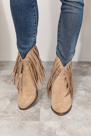 Legend Women's Fringe Cowboy Western Ankle Boots - ONLINE ONLY
