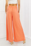 Culture Code Heatwave Front Slit Flowy Pants in Sherbet- ONLINE ONLY- 2-7 day Ship