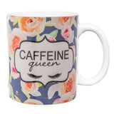 Floral Accent Coffee Mugs - In Store