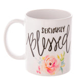 Floral Accent Coffee Mugs - In Store