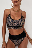 Leopard Adjustable Strap Two-Piece Swimsuit- ONLINE ONLY 2-10 DAY SHIPPING