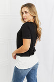 Celeste One Of A Kind Full Size Cut-Out Flowy Top- ONLINE ONLY- 2-7 DAY SHIPPING