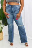 Judy Blue Becka Full Size Mid Rise Straight Jeans- ONLINE ONLY- 2-7 DAY SHIPPING