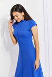 Culture Code Full Size Self Made Woman Mock Neck Dress- ONLINE ONLY 2-7 DAY SHIPPING