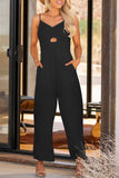 Smocked Spaghetti Strap Wide Leg Jumpsuit - ONLINE ONLY 2-7 DAY SHIP