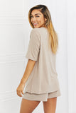 Zenana Lazy Days Full Size Loose Fit Shirt and Shorts Set - ONLINE ONLY 2-10 DAY SHIPPING