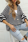 Striped Button Up Long Sleeve Cardigan - ONLINE ONLY