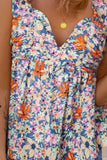 Floral Smocked Cap Sleeve Top- ONLINE ONLY 2-10 DAY SHIPPING