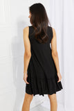 Zenana Head Over Heels Full Size Sleeveless Ruffle Hem Dress- ONLINE ONLY 2-7 DAY SHIPPING
