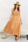 HEYSON Summer Dream Crochet Midi Dress in Sherbet- ONLINE ONLY- 2-7 DAY SHIPPING