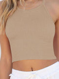 Ribbed Racerback Cropped Cami- ONLINE ONLY 2-10 DAY SHIPPING
