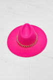 Fame Keep Your Promise Fedora Hat in Pink- ONLINE ONLY 2-10 DAY SHIPPING