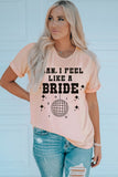Graphic Cuffed Sleeve Round Neck T-Shirt- ONLINE ONLY 2-10 DAY SHIPPING