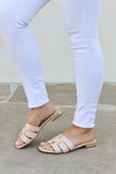 Weeboo Walk It Out Slide Sandals in Nude- ONLINE ONLY 2-7 DAY SHIPPING