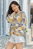 GeeGee All An Illusion Full Size Brushed Camo Print Pullover Top - ONLINE ONLY 2-10 DAY SHIPPING