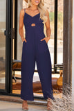 Smocked Spaghetti Strap Wide Leg Jumpsuit - ONLINE ONLY 2-7 DAY SHIP