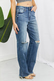 Judy Blue Becka Full Size Mid Rise Straight Jeans- ONLINE ONLY- 2-7 DAY SHIPPING