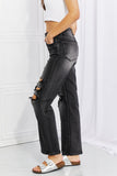 RISEN Full Size Lois Distressed Loose Fit Jeans - ONLINE ONLY 2-10 DAY SHIPPING