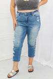 Judy Blue Laila Full Size Straight Leg Distressed Jeans- ONLINE ONLY 2-10 DAY SHIPPING