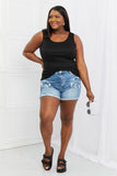 Celeste All Day Full Size Scoop Neck Tank Top/Dress in Black- ONLINE ONLY- 2-7 DAY SHIPPING