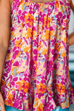 Floral Scoop Neck Ruffle Hem Cami- ONLINE ONLY 2-10 DAY SHIPPING