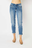 Judy Blue Full Size Cuffed Hem Slim Jeans -ONLINE ONLY