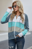 Zip-Up Raglan Sleeve Openwork Hooded Cardigan- ONLINE ONLY 2-10 DAY SHIPPING