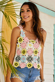 Multicolored Scoop Neck Sleeveless Top- ONLINE ONLY 2-10 DAY SHIPPING