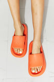 MMShoes Arms Around Me Open Toe Slide in Orange- ONLINE ONLY 2-10 DAY SHIPPING