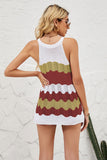 Color Block Round Neck Sleeveless Tunic Knit Top- ONLINE ONLY 2-10 DAY SHIPPING