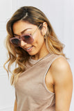Square Metal-Plastic Hybrid Temple Sunglasses- ONLINE ONLY 2-10 DAY SHIPPING