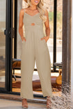Smocked Spaghetti Strap Wide Leg Jumpsuit - ONLINE ONLY 2-7 DAY SHIP