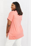 Zenana Simply Comfy Full Size V-Neck Loose Fit Shirt - ONLINE ONLY 2-7 DAY SHIP