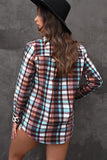 Plaid Leopard Button-Up Shirt Jacket- ONLINE ONLY 2-10 DAY SHIPPING
