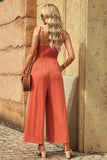 Smocked Spaghetti Strap Wide Leg Jumpsuit - ONLINE ONLY 2-7 DAY SHIP