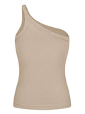 Ribbed One-Shoulder Tank- ONLINE ONLY 2-10 DAY SHIPPING